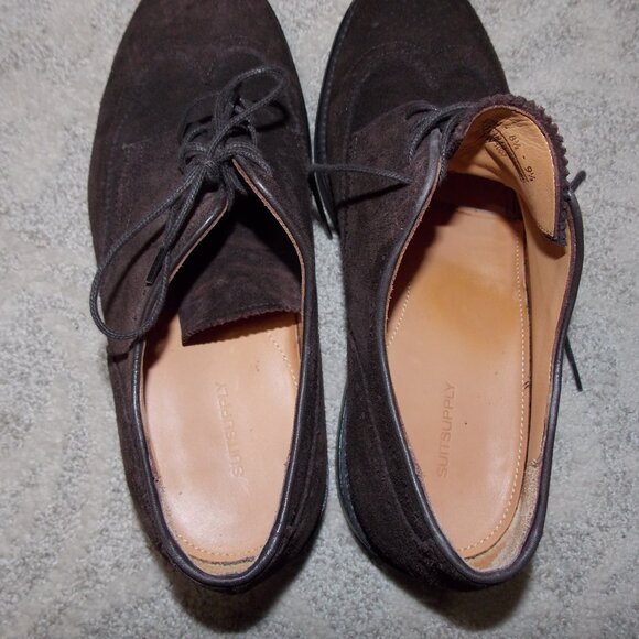 SUITSUPPLY Men Formal Shoes Brown Suede Low-Top Laced Suede Formal main image 9